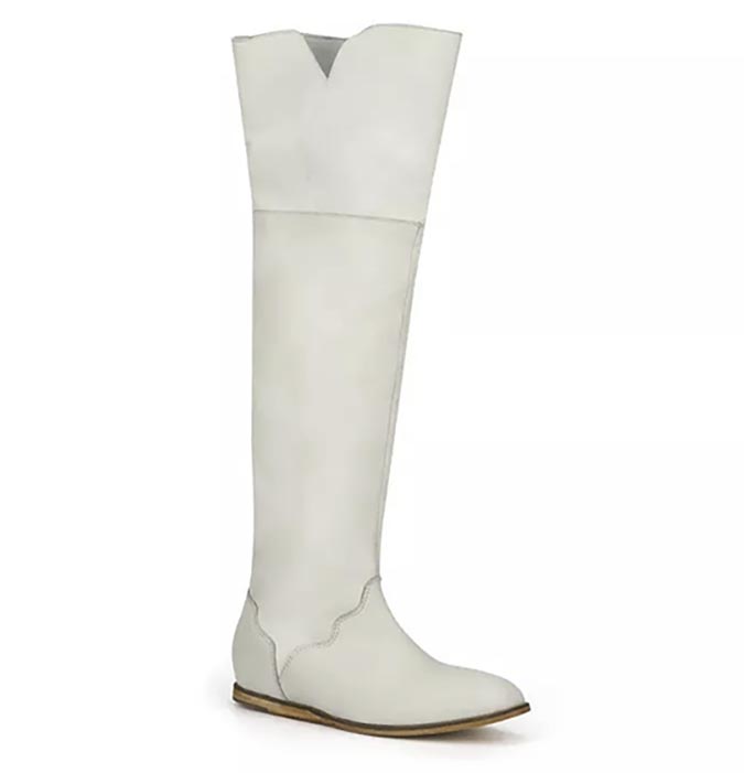 tall white over the knee boot fountainof30