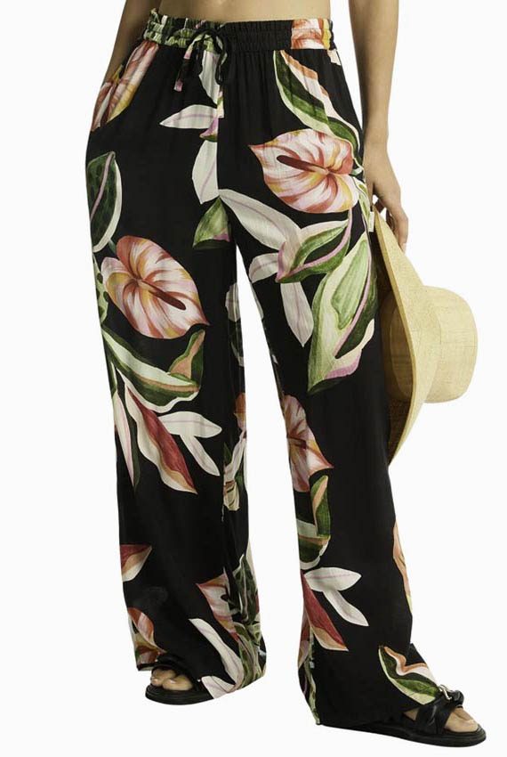 resort wear floral print beach pants fountainof30