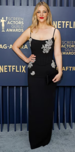 Abby Elliot SAG Awards Black Gown 2024