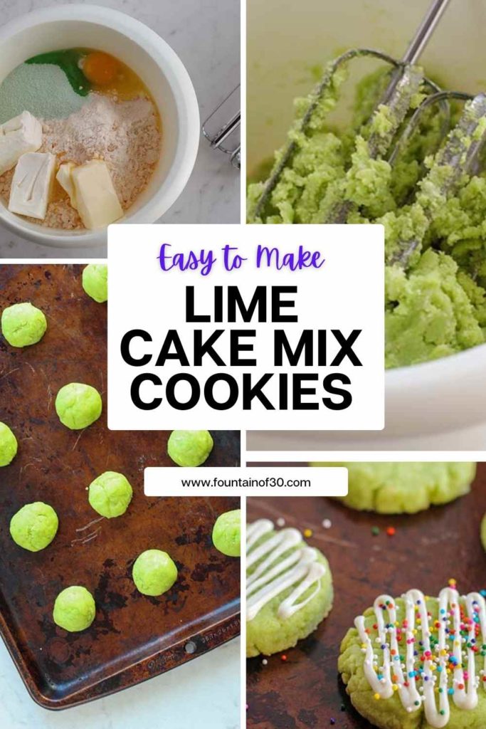 delicious and easy to make lime cake mix cookies fountainof30
