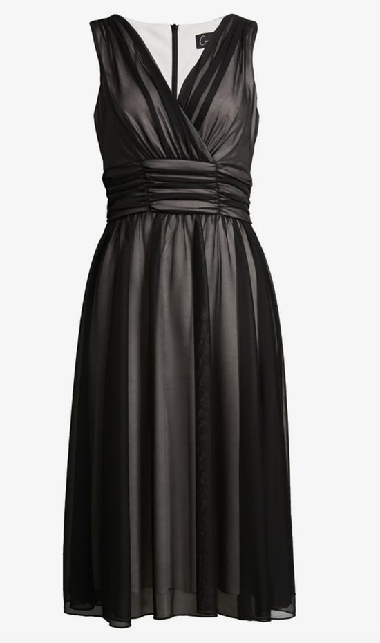practiclly sheer black sleeveless dress fountainof30