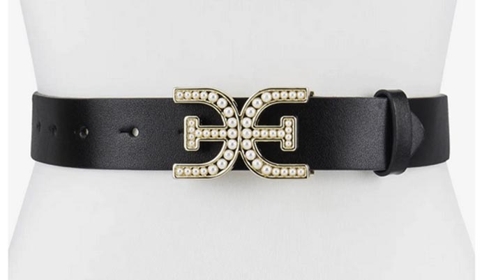 pearl buckle statement belt spring trend fountainof30