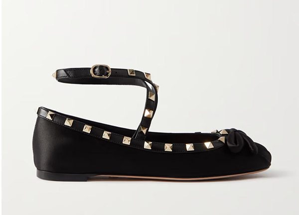 drool-worthy spring shoe styles valentino rickstud ballet flats fountainof30