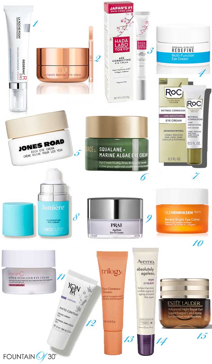 best eye creams for women over 50 fountainof30