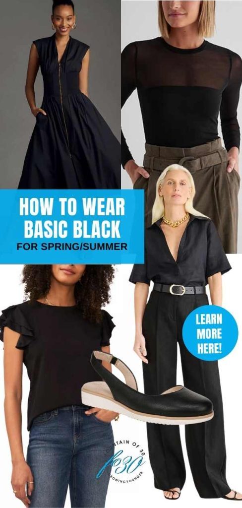 Basic Black is Back In A Big Way for Spring/Summer 2024 - fountainof30.com