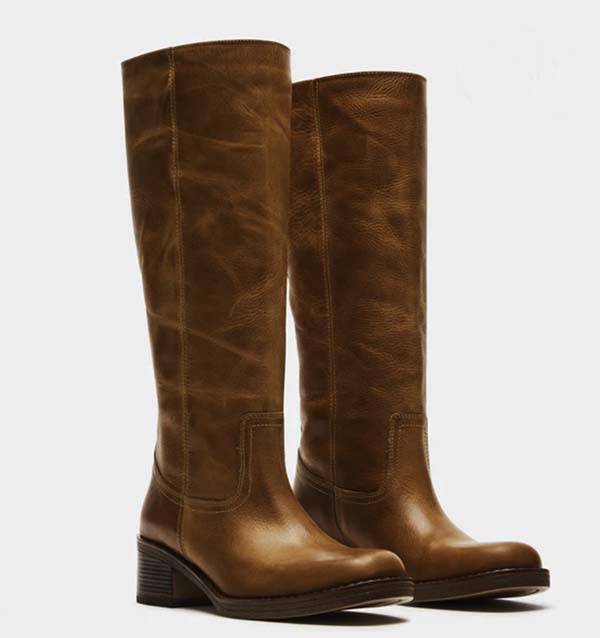 Steve Madden Nena Cognac Leather Boots