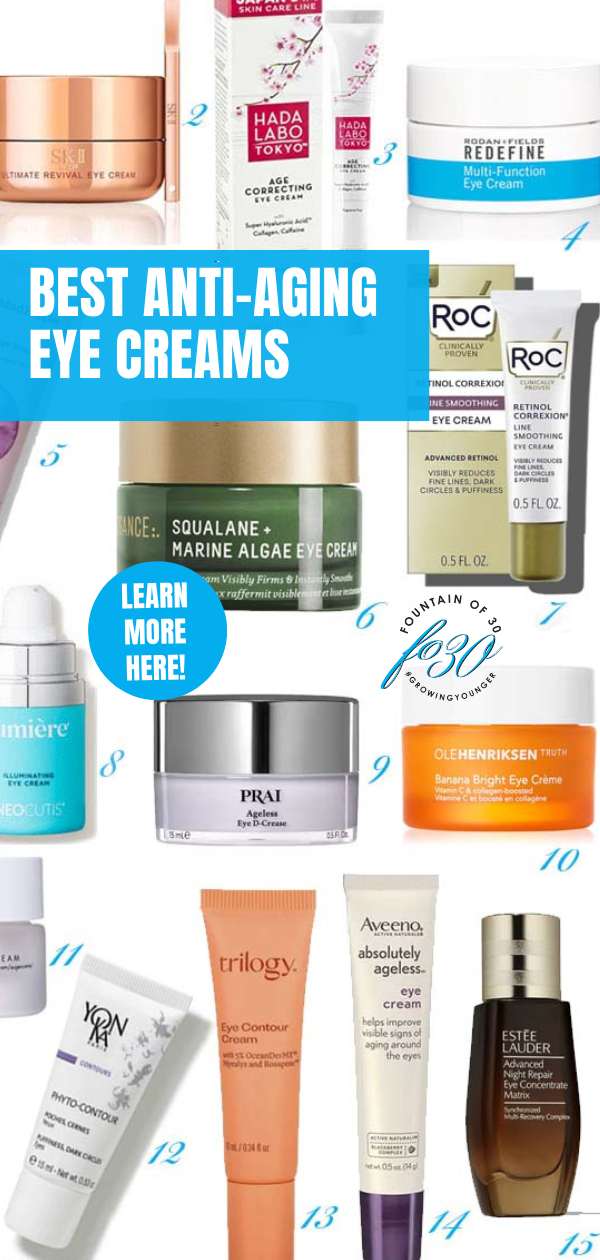 best eye creams for aging skin fountainof30