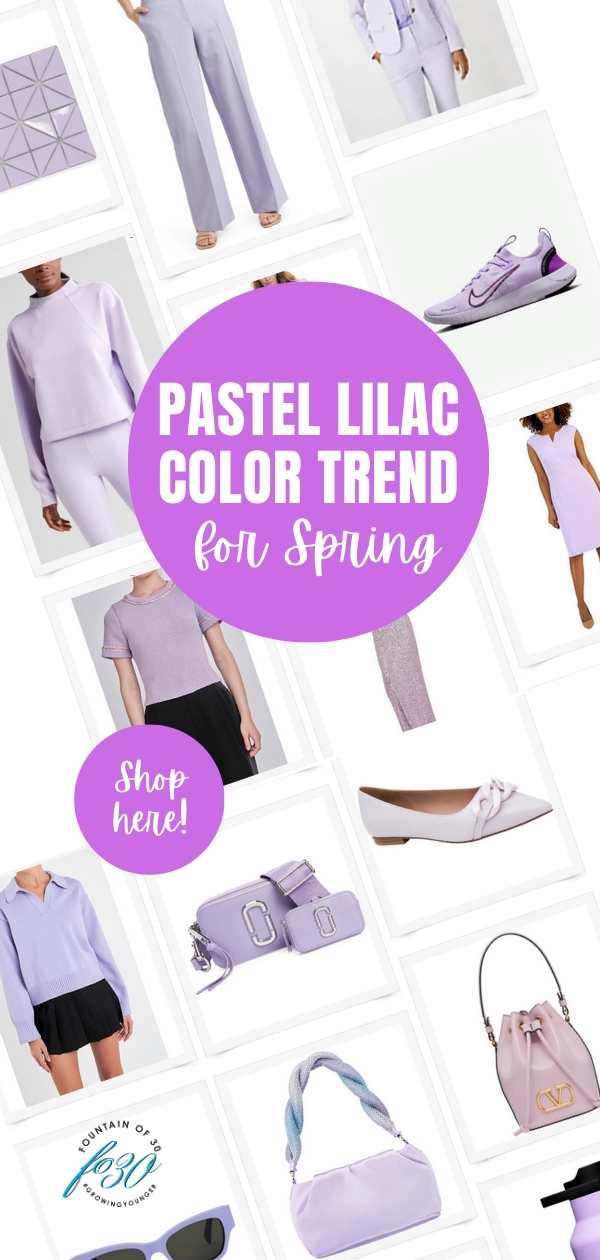 the pastel lilac fashion color trend for spring fountainof30
