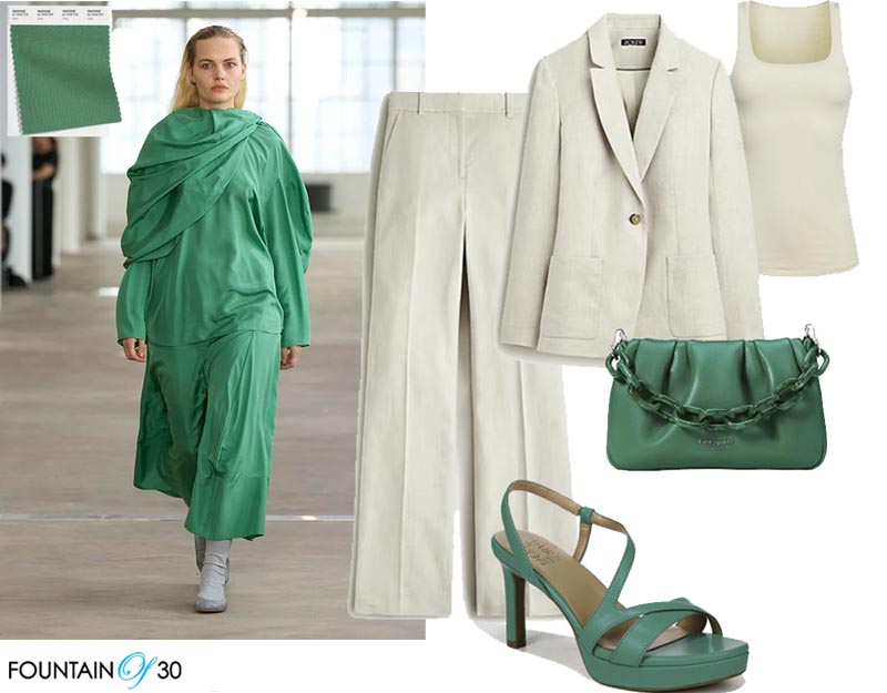 mint green fashion color trend spring 2024 fountainof30