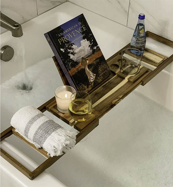 mothers day gift guide wooden bath tray fountainof30