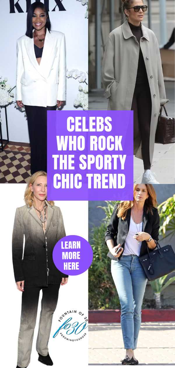 Sporty Chic Celebrities Over 50 fountainof30