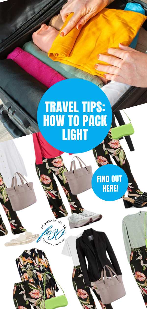 how to pack light for your trip roll clothes multiple outfits fountainof30