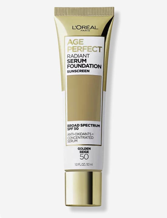 L'Oreal Age Perfect Radiant Serum Foundation makeup fountainof30