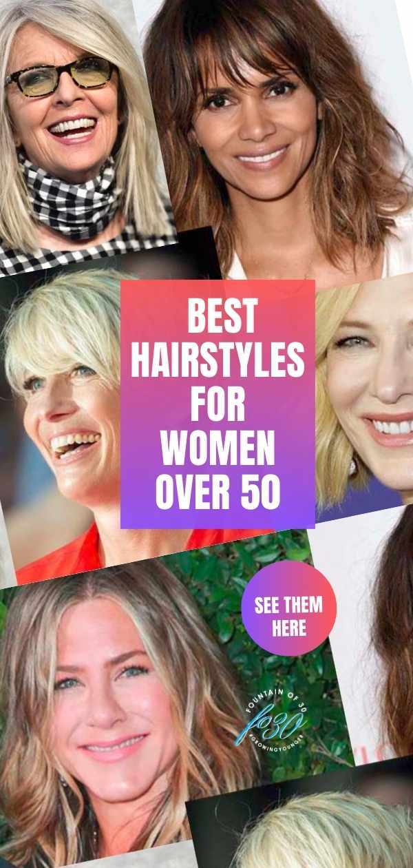 best hairstyles women over 50 short bangs layered bob fountainof30