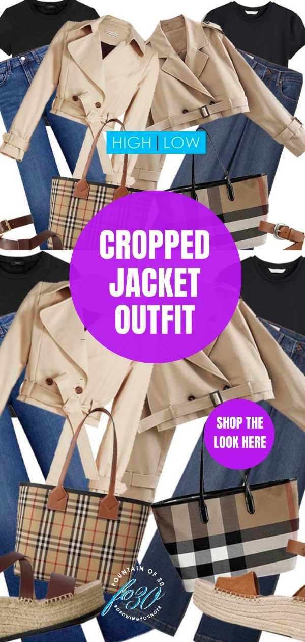 cropped trench jacket outfit for women fountainof30