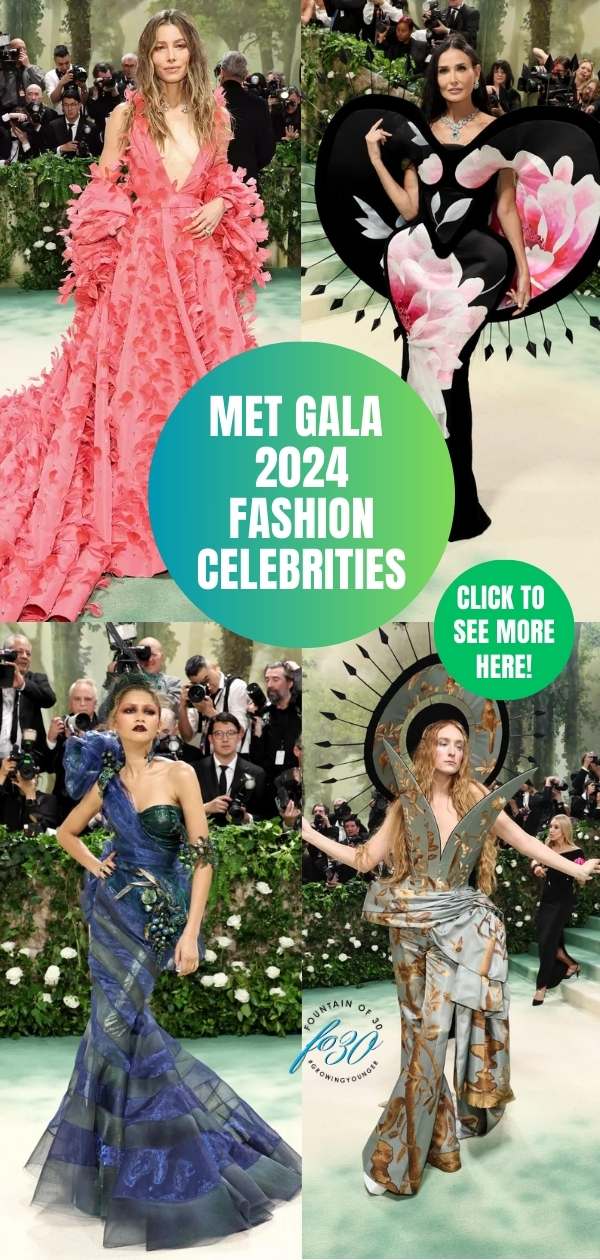 met gala 2024 fashion celebrites on the red carpet fountainof30