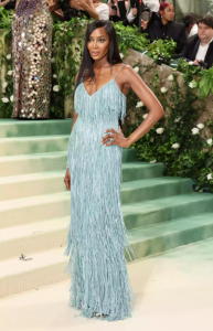 Naomi Campbell in Burberry  met gala 2024