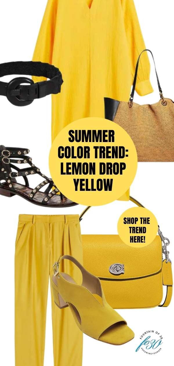 summer color trend lemon yellow fashion for women fountainof30