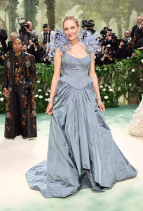 Uma Thurman in Tory Burch Met Gala 2024