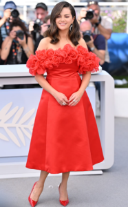 Selena Gomez in red Giambattista Valli