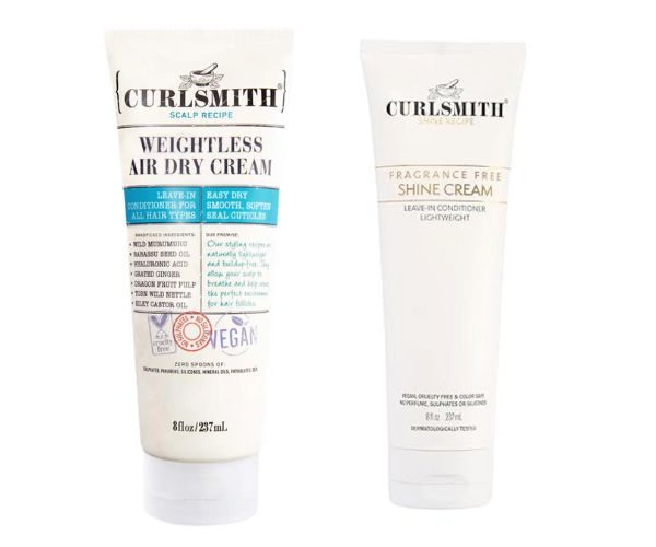 mith Weightless Air Dry Curly Hair Cream and Curlsmith Shine Cream