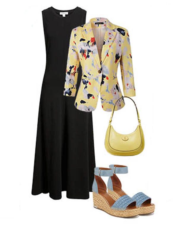 black dress fro daytime outit fountainof30