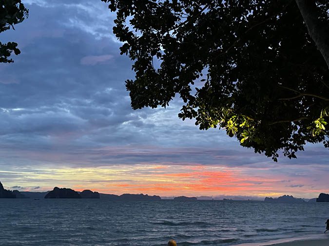 Andaman Sea sunset fountainof30