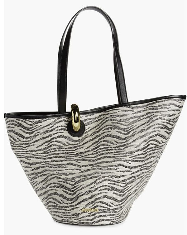 Jacquemus Le Bambola Zebra Print Tote 