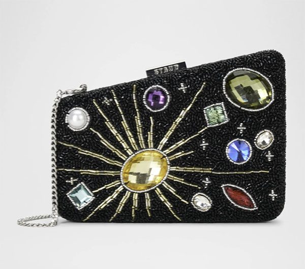 STAUD Carmella Embellished Clutch Bag fountainof30