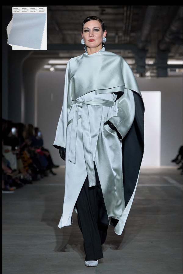 Winter Sky coat at Prabal Gurung fall 2024 fountainof30