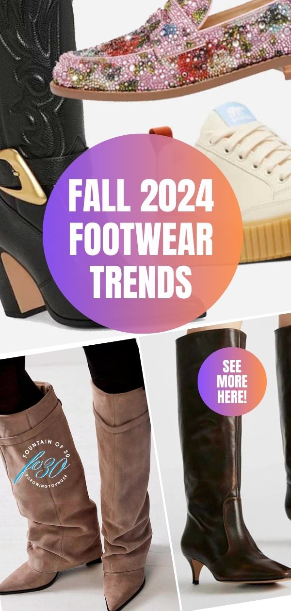 fall 2024 footwear trends loafers boots sneakers fountainof30