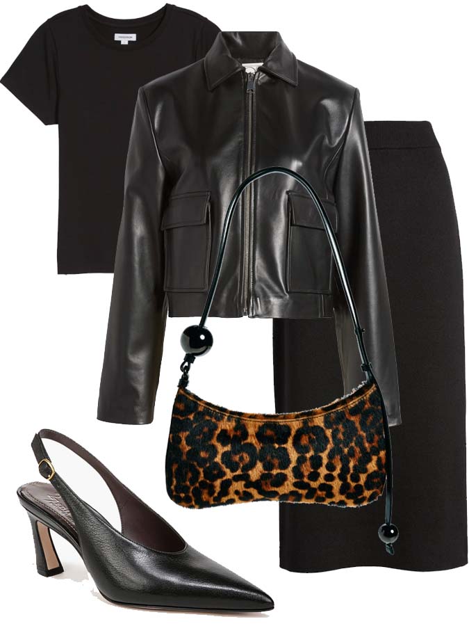 black skirt outfit fall 2024 for women over 50 fountainof30