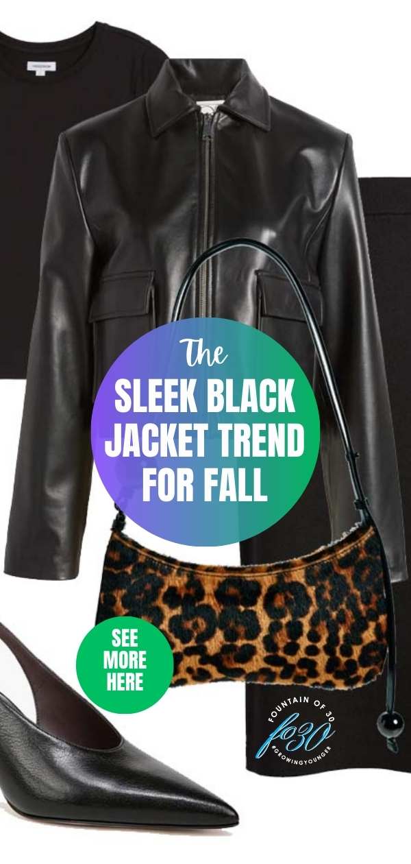 how to style sleek black cropped leather jackets for women over 50 fountainof30