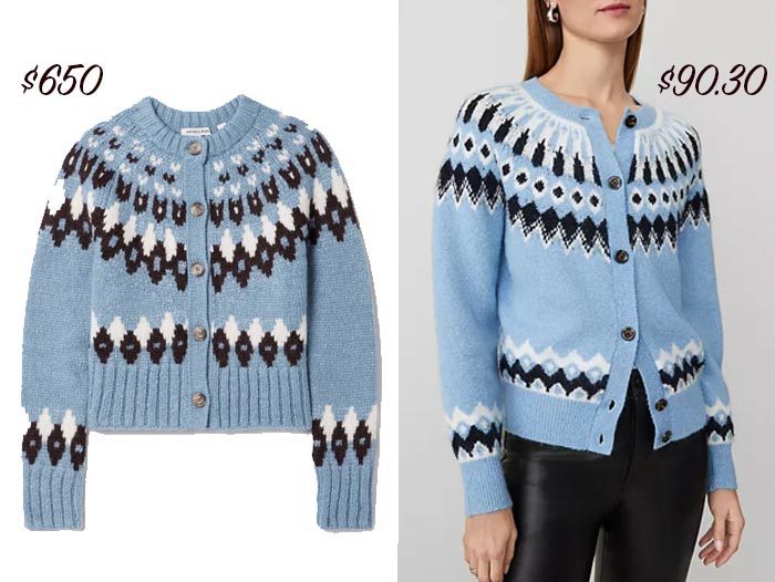 blue The Fair Isle Cardigan fountainof30