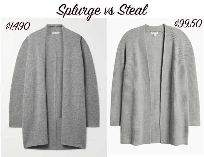 Basic Open Front Grey Cardigan fountainof30