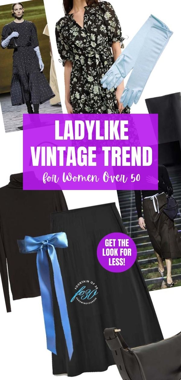 ladylike vintage trend for fall 2024 outfit ideas fountainof30
