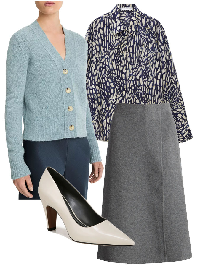 winter sky blue grey sweater outfit idea fountainof30