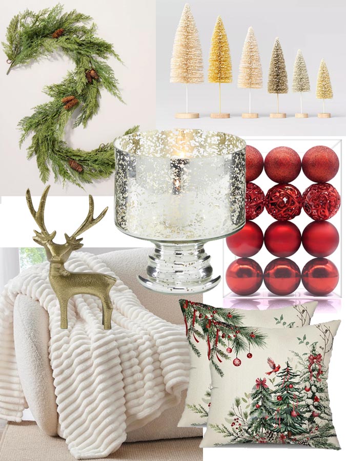 easy holiday home decor Christmas themed ideas fountainof30
