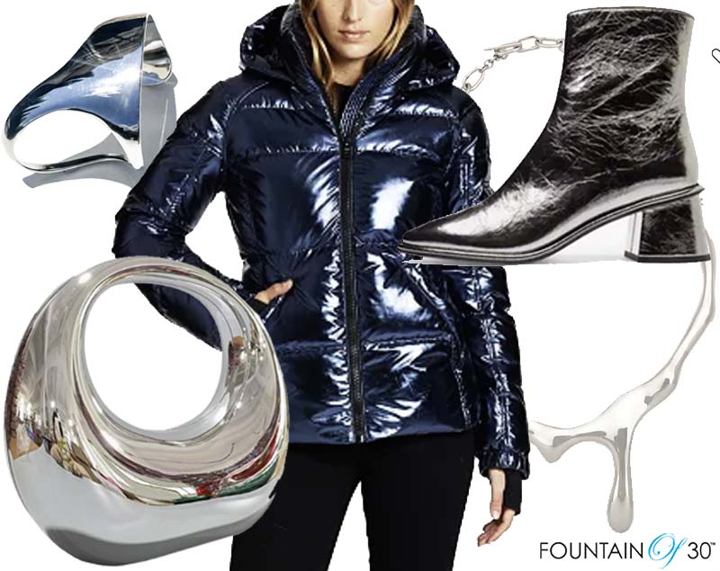 futuristic fashion silver metallic fountainof30