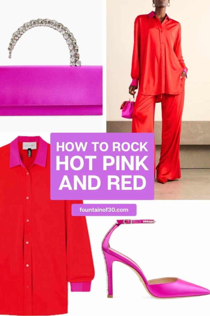 how to wear hot pink and red high low fountainof30