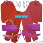 best interest hi-low top | hot pink