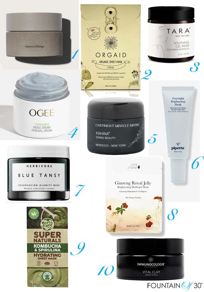 organic facial masks best 10 fountainof30