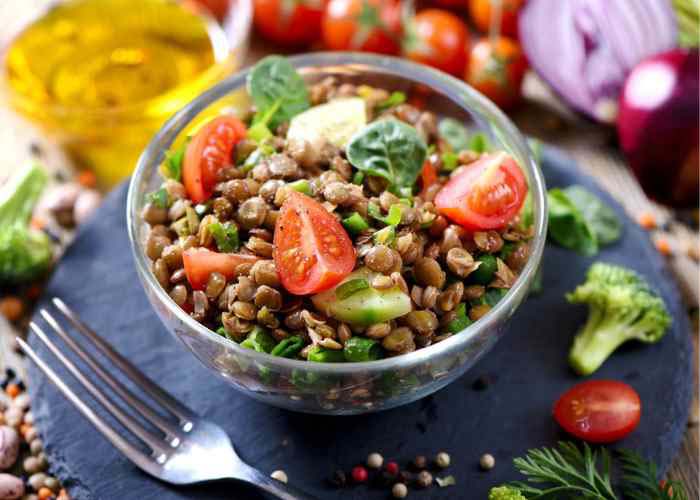 lentil vegetable salad