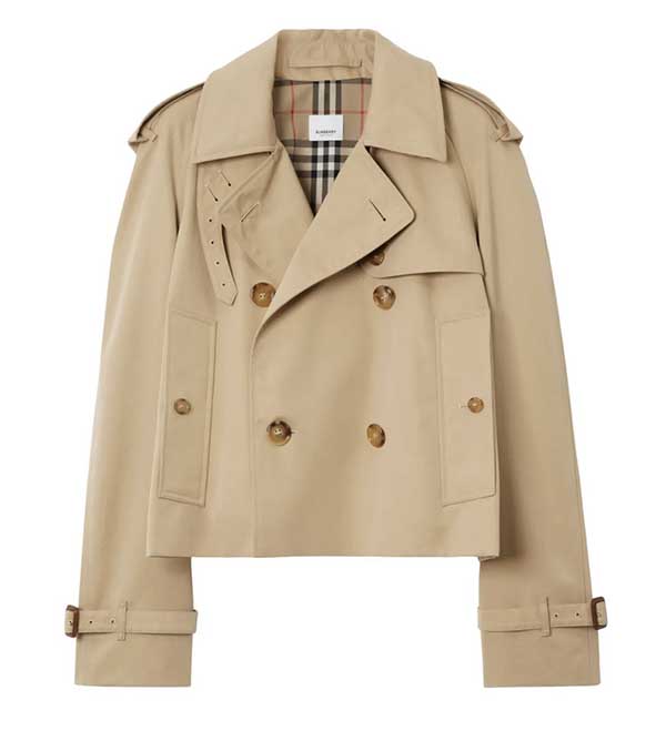 burberry cropped trench 