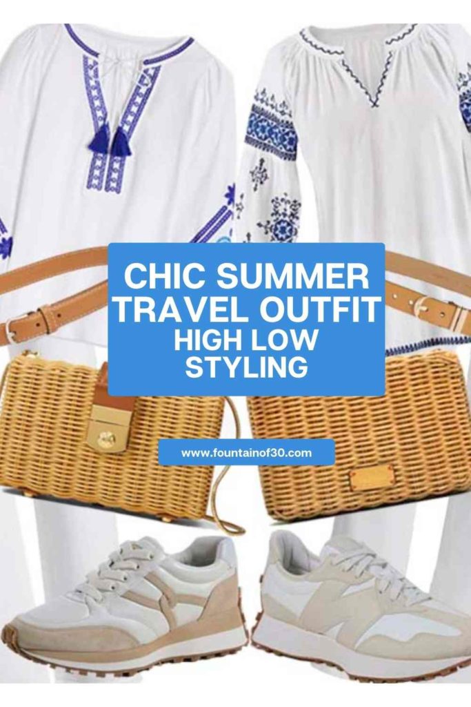 chic summer travel outfit over 50 women fountainof30