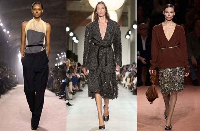 skinny belts Victoria Beckham, Michael Kors Collection, Fendi