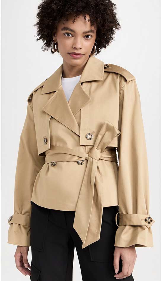 vorite Daughter The Cropped Charles Trench Coat