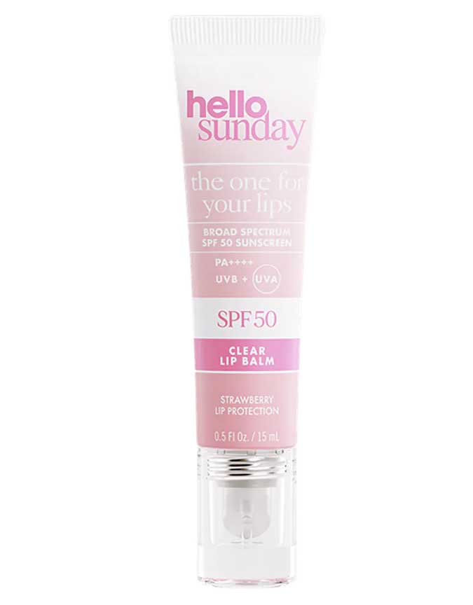 Hello Sunday The One For Your Lips SPF 50 Hydrating Clear Lip Balm 