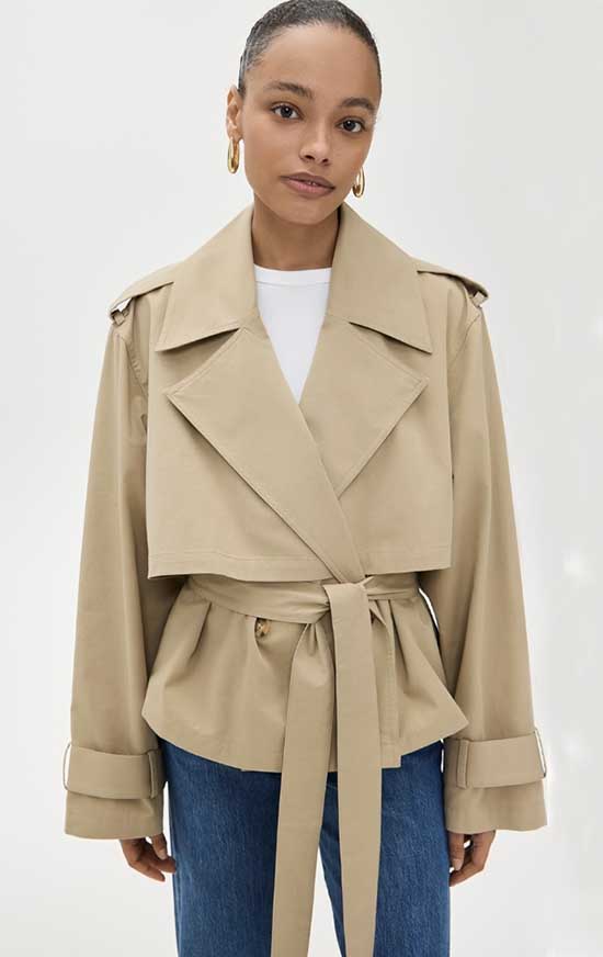 Joe's Jeans The Liz Cropped Trench Coat