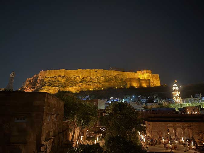 Jodphur fort at night fountainof30